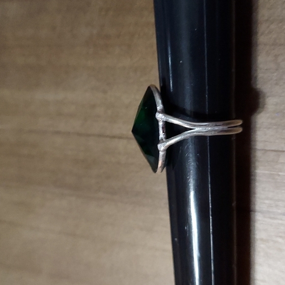CHROME Diopside Sterling Silver Ring Size 7.25 - Picture 4 of 9